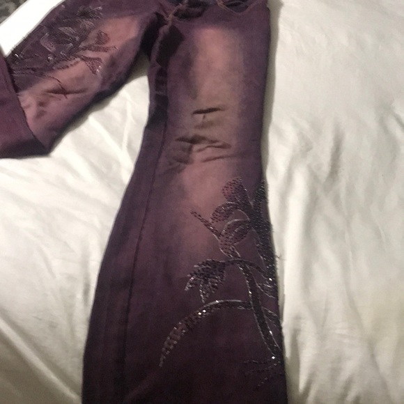 Cache purple jeans - Picture 2 of 4